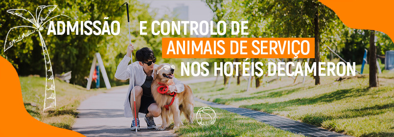 Cães guia ou de serviço nos hotéis Decameron